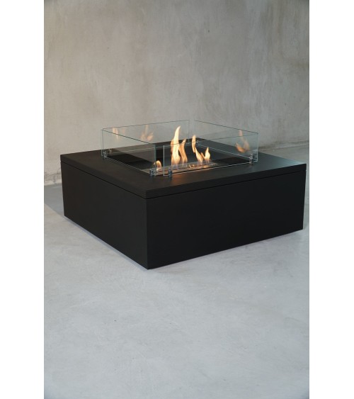 Cheminée bioéthanol autoportante TABLE II noire