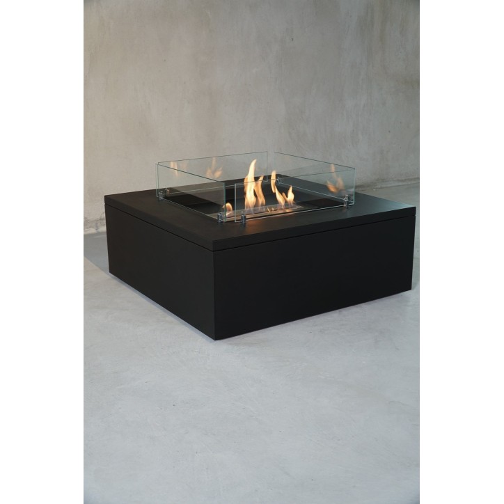 Cheminée bioéthanol autoportante TABLE II noire