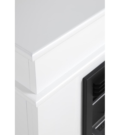 Cheminée bioéthanol avec support blanc FEU