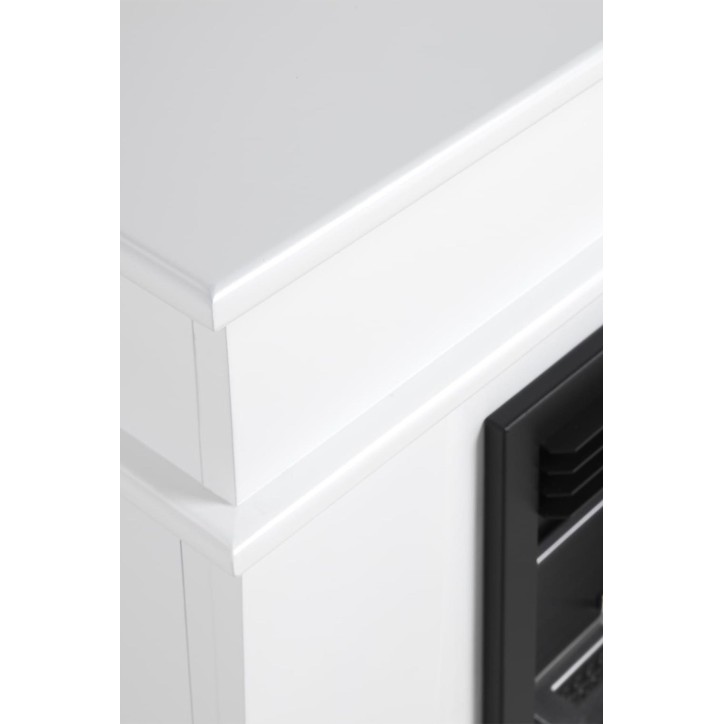 Cheminée bioéthanol avec support blanc FEU