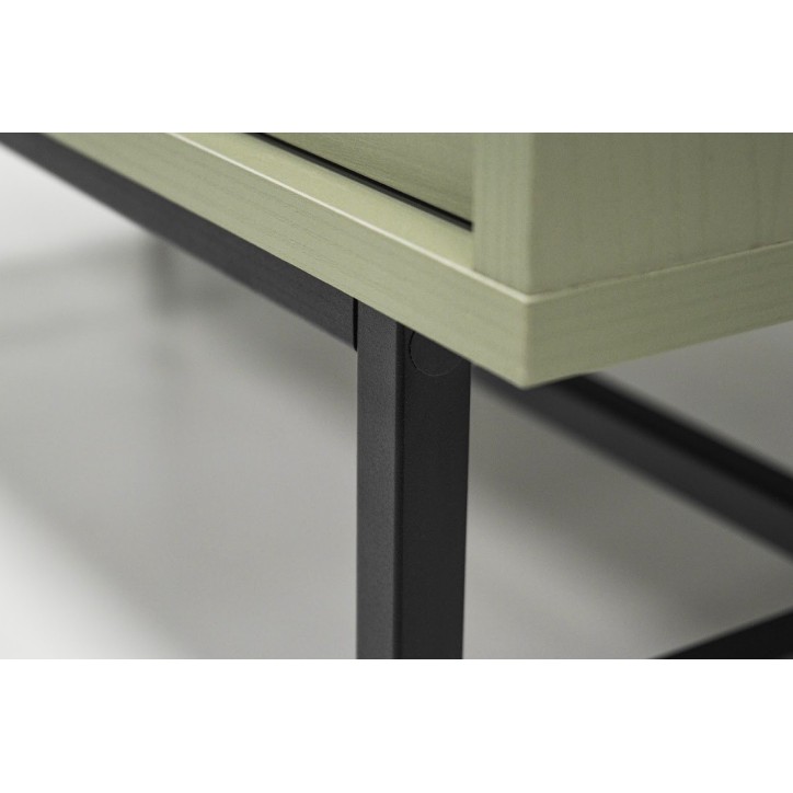 Buffet TOKYO Vert eucalyptus 125 cm 3 portes