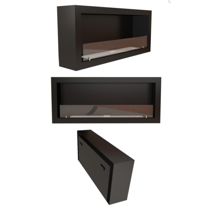 Cheminée BIOETHANOL MURALE 130 CM