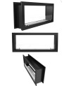 Cheminée BIOETHANOL double face 80 cm