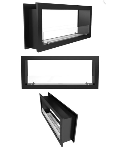 Cheminée BIOETHANOL double face 100 cm