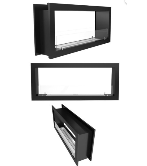Cheminée BIOETHANOL double face 130 cm