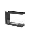 Cheminée BIOETHANOL U double face 80 cm