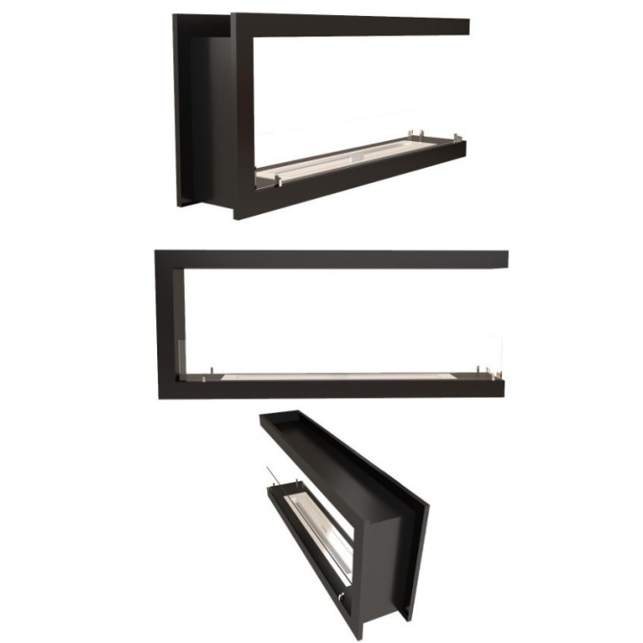 Cheminée BIOETHANOL U double face 80 cm Cheminée BIOETHANOL U double face 80 cm