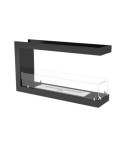 Cheminée BIOETHANOL U double face 100 cm