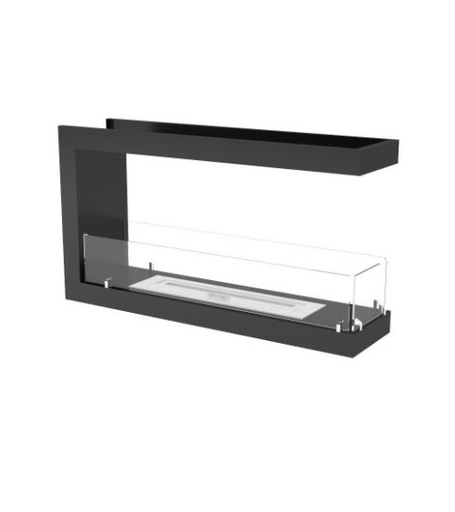 Cheminée BIOETHANOL U double face 100 cm