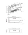 Cheminée BIOETHANOL U double face 100 cm