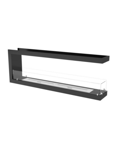 Cheminée BIOETHANOL U double face 160 cm