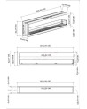 Cheminée BIOETHANOL U double face 200 cm