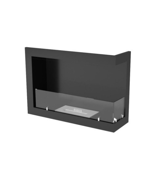 Cheminée BIOETHANOL MURALE 80 CM coin droit