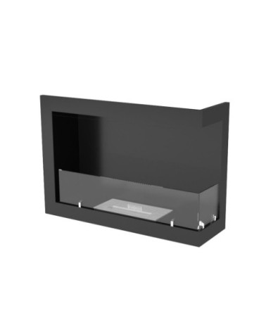Cheminée BIOETHANOL MURALE 80 CM coin droit