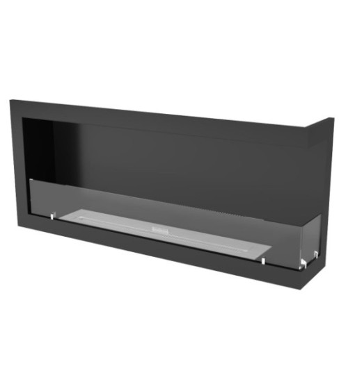 Cheminée BIOETHANOL MURALE 130 CM coin droit