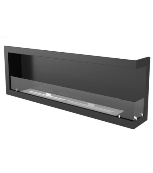 Cheminée BIOETHANOL MURALE 200 CM coin droit