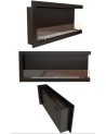 Cheminée BIOETHANOL MURALE 200 CM coin droit