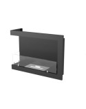 Cheminée BIOETHANOL MURALE 80 CM coin gauche
