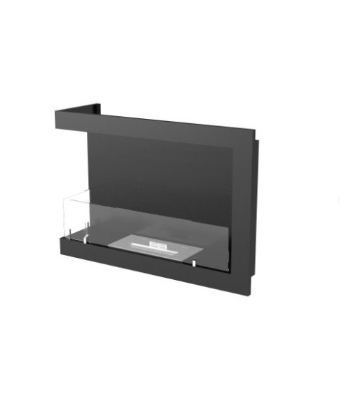 Cheminée BIOETHANOL MURALE 80 CM coin gauche
