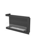 Cheminée BIOETHANOL MURALE 100 CM coin gauche