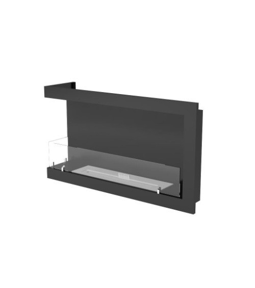 Cheminée BIOETHANOL MURALE 100 CM coin gauche