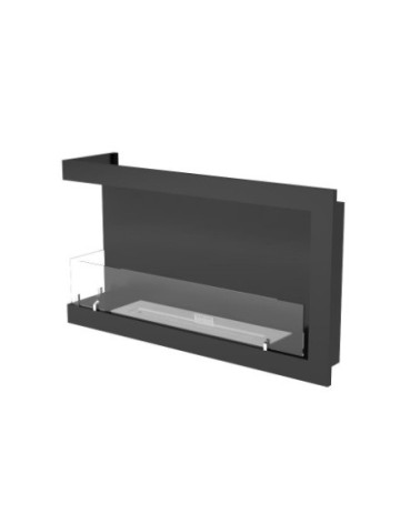 Cheminée BIOETHANOL MURALE 100 CM coin gauche