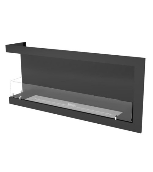 Cheminée BIOETHANOL MURALE 130 CM coin gauche