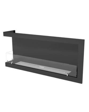 Cheminée BIOETHANOL MURALE 130 CM coin gauche