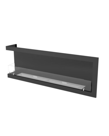 Cheminée BIOETHANOL MURALE 160 CM coin gauche