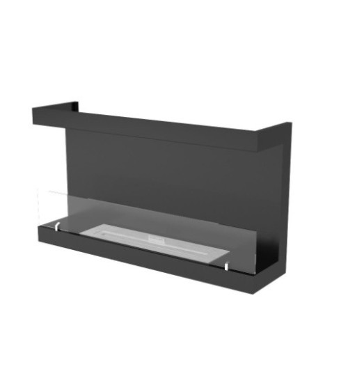 Cheminée BIOETHANOL MURALE 100 CM double ouverture latérale