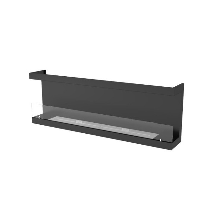 Cheminée BIOETHANOL MURALE 160 CM double ouverture latérale Cheminée BIOETHANOL MURALE 160 CM double ouverture latérale