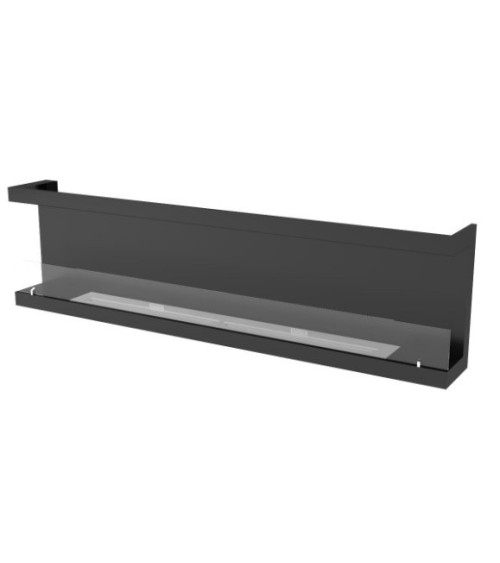 Cheminée BIOETHANOL MURALE 200 CM double ouverture latérale