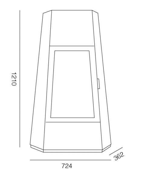 Cheminée au bioéthanol Shangai - 3kW