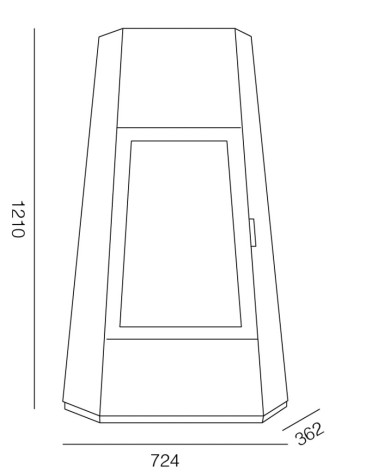 Cheminée au bioéthanol Shangai - 3kW
