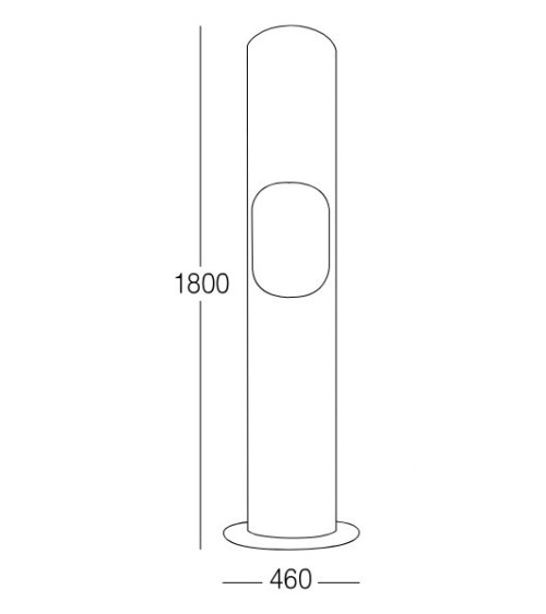 Cheminée au bioéthanol Portofino Gris métallique - 2kW