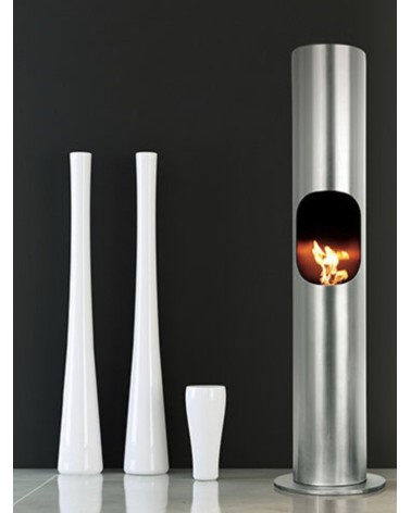 Cheminée au bioéthanol Portofino Gris métallique - 2kW