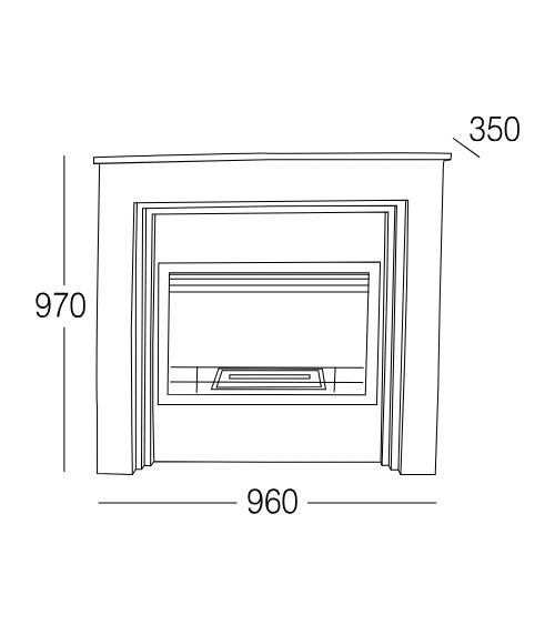 Cheminée au bioéthanol Conegliano - 2,5kW