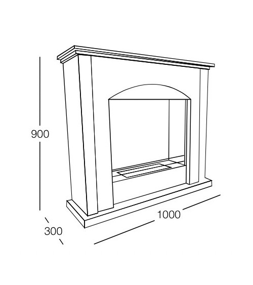 Cheminée au bioéthanol Firenze - 2,5kW