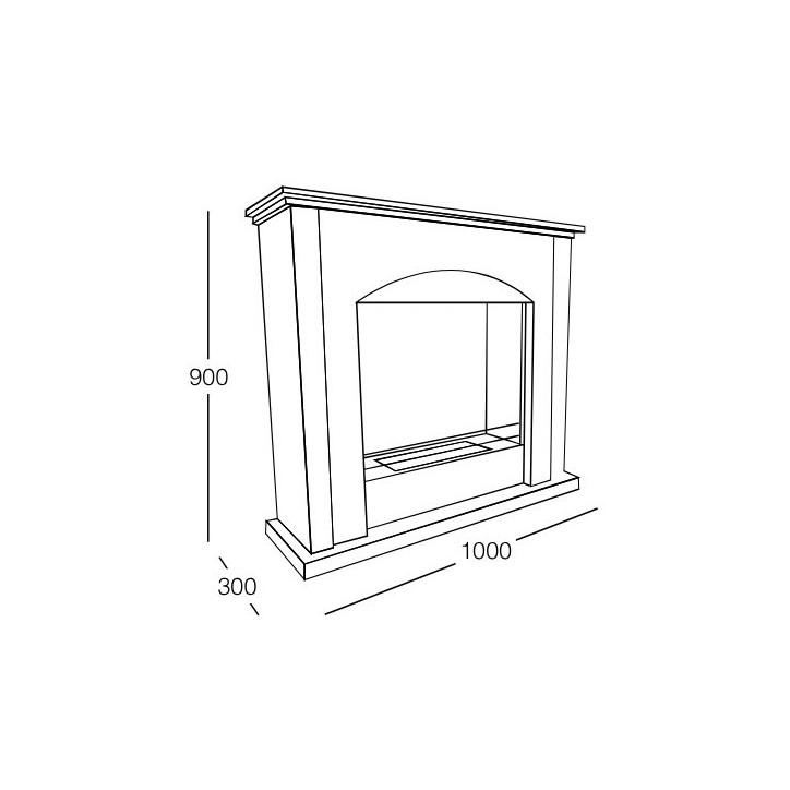 Cheminée au bioéthanol Firenze - 2,5kW Cheminée au bioéthanol Firenze - 2,5kW