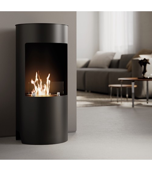 Cheminée au bioéthanol Cortina Noir - 2500 W