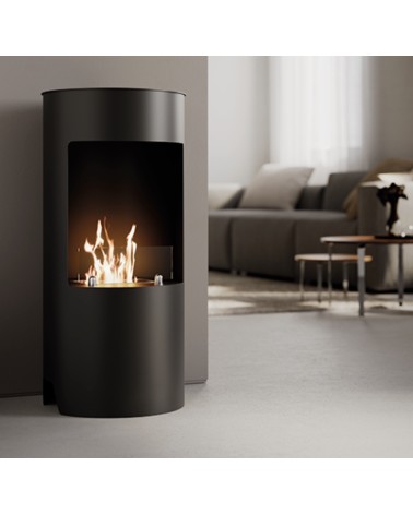Cheminée au bioéthanol Cortina Noir - 2500 W