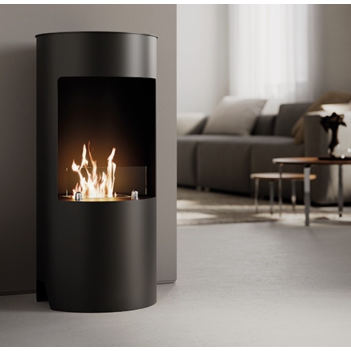 Cheminée au bioéthanol Cortina Noir - 2500 W