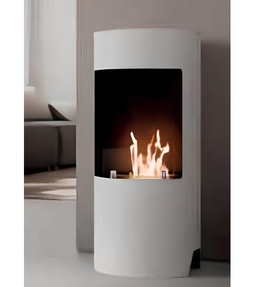 Cheminée au bioéthanol Cortina Blanc - 2500 W