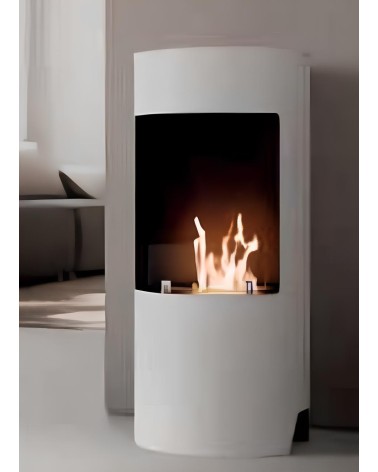 Cheminée au bioéthanol Cortina Blanc - 2500 W