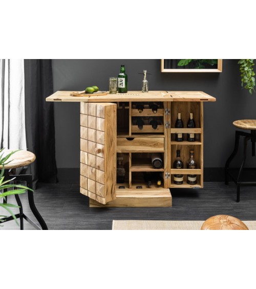 Buffet Bar CUBOS bois massif d'acacia