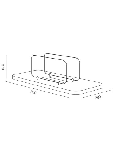 Cheminée de table à bioéthanol Rialto - 2kW