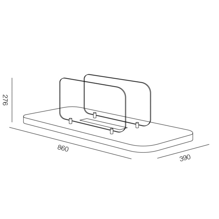 Cheminée de table à bioéthanol Rialto - 2kW