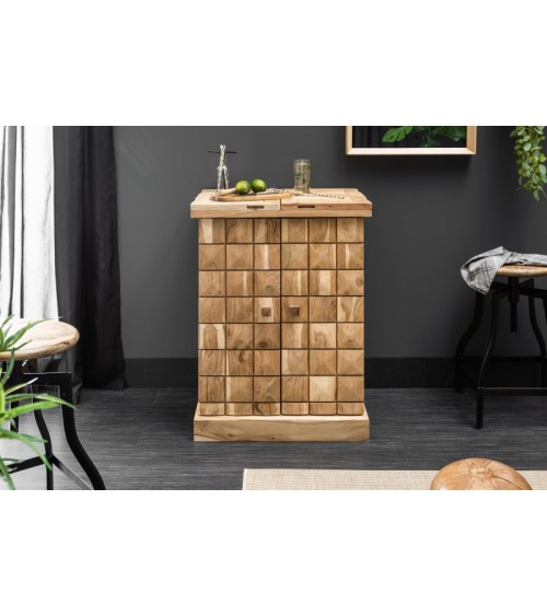 Buffet Bar CUBOS bois massif d'acacia
