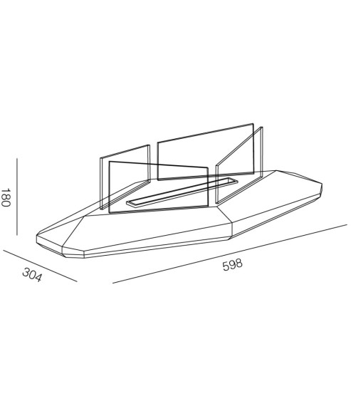 Cheminée de table à bioéthanol Boston - 1,5kW