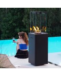 CHAUFFAGE EXTÉRIEUR GAZ PATIO LIGHT NOIR